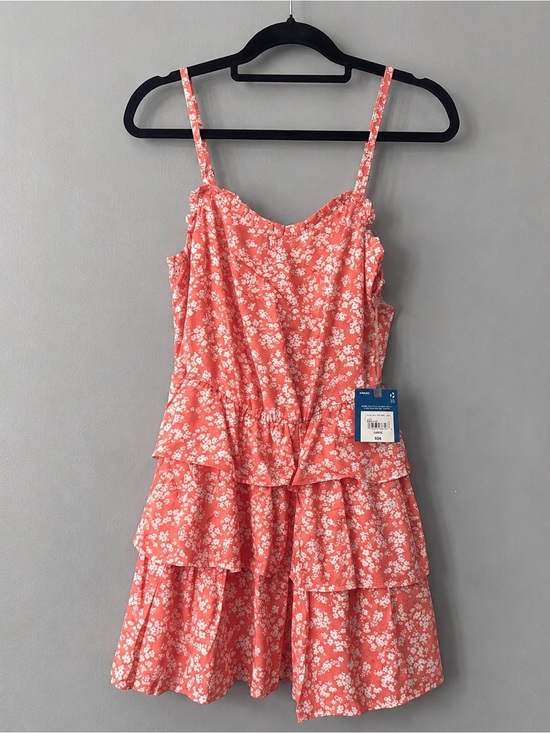 Arizona Jean Company Dresses & Skirts - NWT Arizona Jean Co Pink Floral Tiered Mini Dress Large